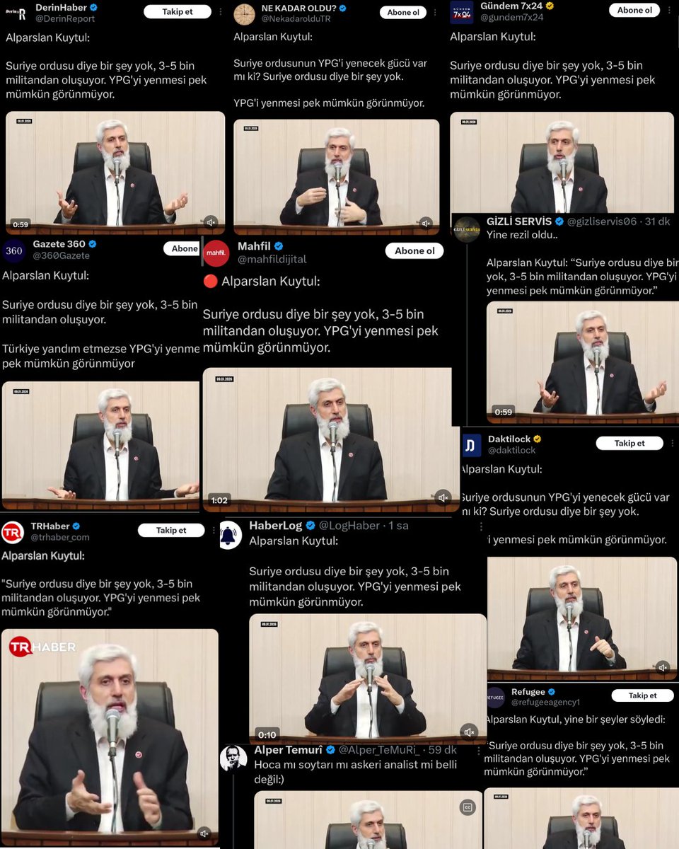 hilalaykiri's tweet image. ⬇️ Tesadüfün Böylesi!

Onlarca yüksek takipçili hesap; aynı anda, aynı video ve metinle Alparslan Hoca'yı "terör sevici" ve "YPG destekçisi" gibi gösterme telaşına düşmüş!

Belli ki yine bir yerlerden düğmeye basılmış ve satılık klavyeler iş başı yapmış. Ucuz oyunlar, ucuz…