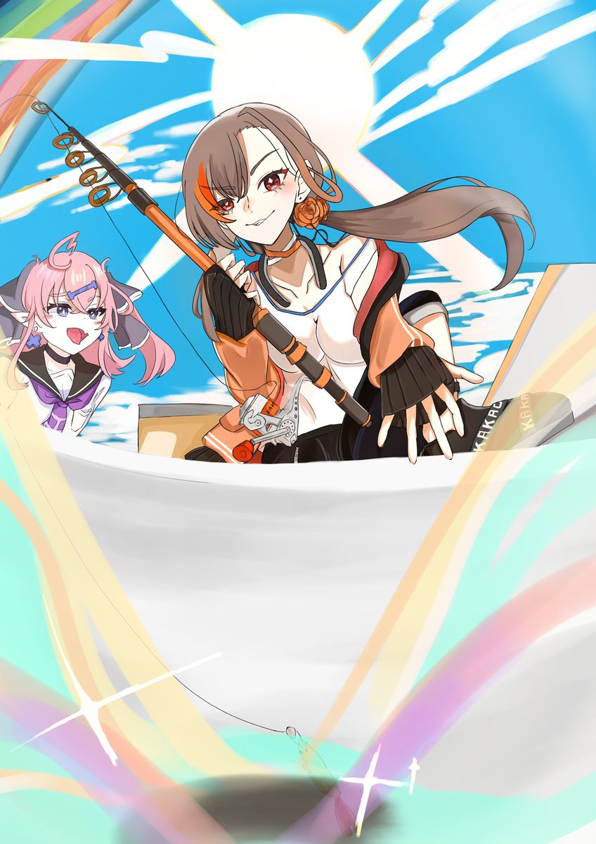 Kimito_tsukuru's tweet photo. 「「さぁ、おいで」」

#かげこを化け物にしないで下さい
#ixyv https://t.co/IX2Osb0SL9