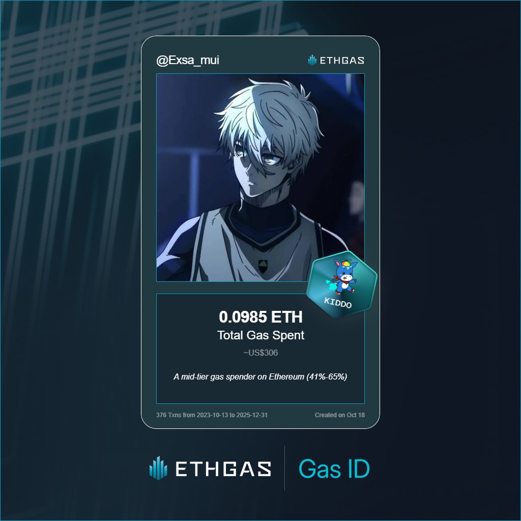 Make sure to claim the beans (points)  on <a href="/ETHGasOfficial/">ETHGAS</a>  as they have raised $12M and they might do an airdrop.

Get your Gas ID and Beans here: ethgas.com/community/gas-…