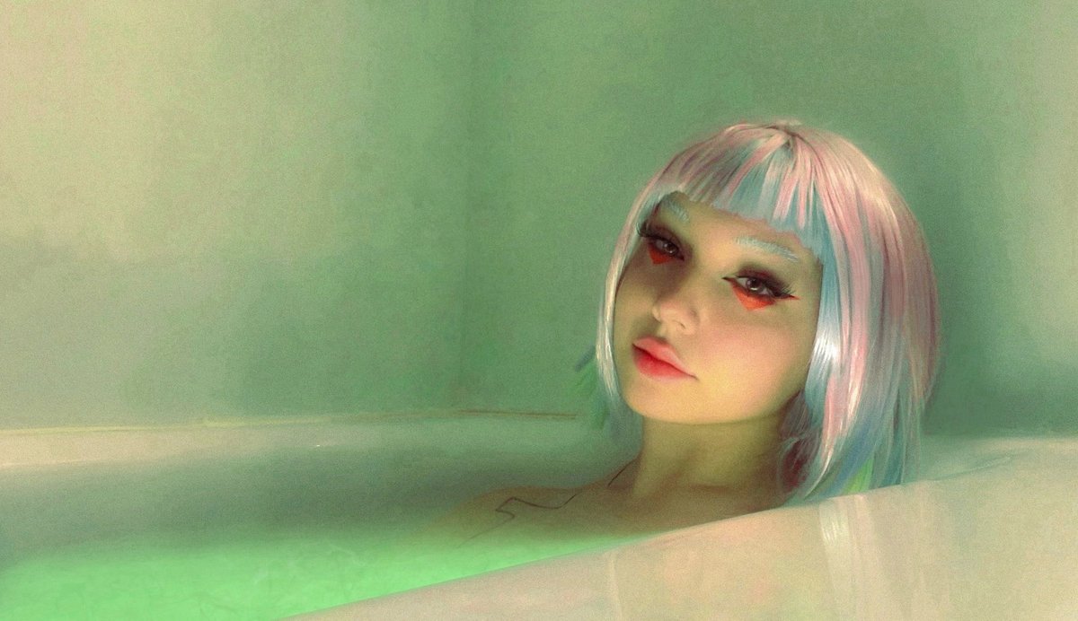 soapcosplay's tweet photo. lucy in the bath 🧼 🚀

#lucy #cyberpunk #edgerunners #cosplay #lucykushinada lucy cyberpunk cosplay https://t.co/3IDPVWH83M