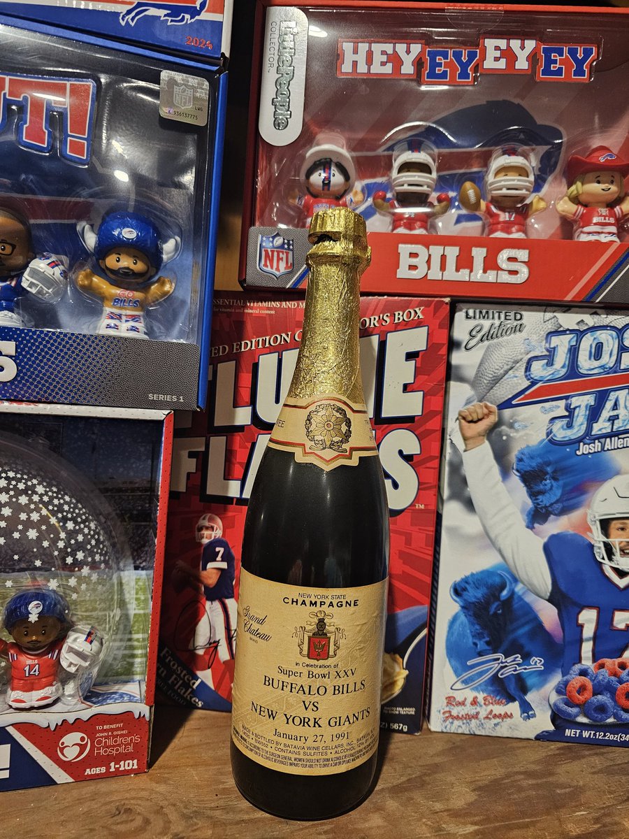 1 step closer to me and a rare few others getting violently ill from popping the cork on this 35 year old gem. #WorthIt #BillsMafia