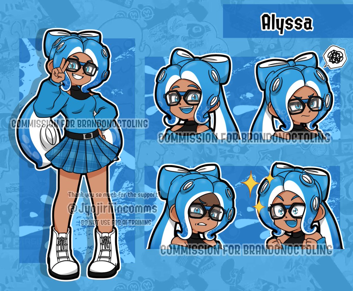 Another c0mmission done for <a href="/BrandonOctoling/">Brandon</a> 
Thank you so much again! 💖✨🙇‍♀️

if you're interested, please fill out the form here: form.jotform.com/jyojiriiincomm…

Thank you so much for the support! ☺️❤️
#Splatoon #Splatoonart #Splatoonoc