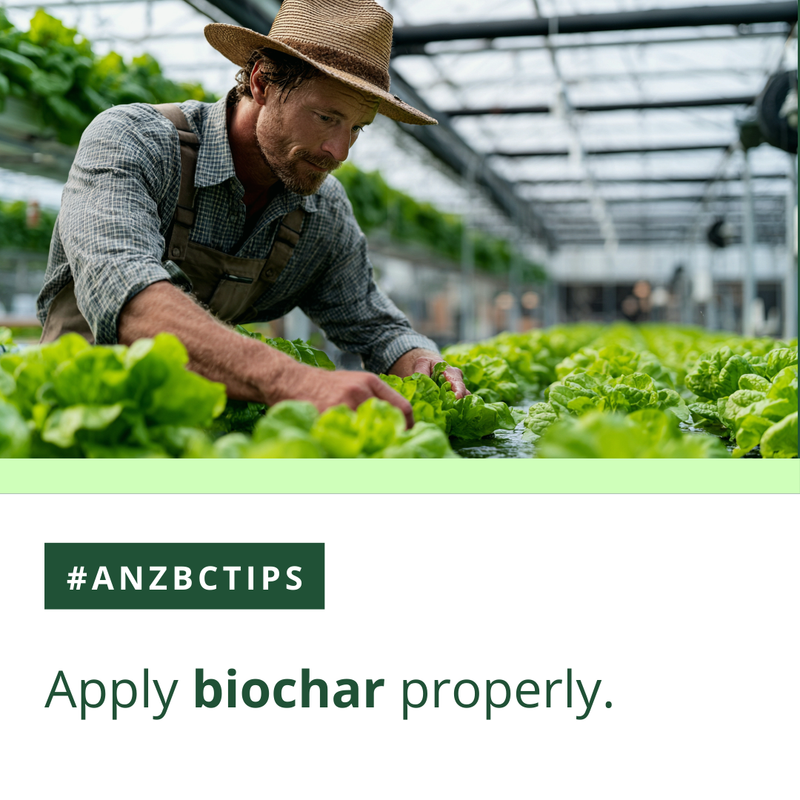 AAnzbig's tweet photo. The way biochar is applied matters. ✅

Mix it evenly into soils, compost, or substrates to maximise benefits like nutrient retention, water-holding capacity, and microbial growth. 

Proper application = better outcomes.

✨ Join ANZBIG and discover application best practices. https://t.co/pTHfZB1LU5