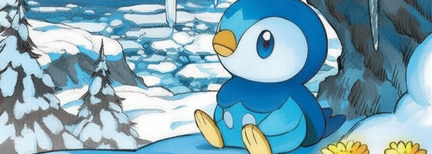 PokeTCGArt's tweet image. Tap for a vertical Piplup 🐧