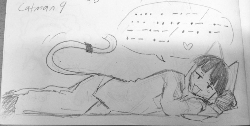 He's showing off his morse code knowledge #ranfren #ratman