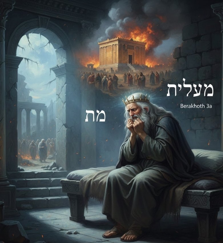 Guillo_SPQR's tweet photo. 😅 🔴 Según creen los de la 🇮🇱 "religión" rabínica, todas las 🌚noches, 𝗗𝗶𝗼𝘀 𝘀𝗲 😴💤 𝗹𝗲𝘃𝗮𝗻𝘁𝗮 𝗧𝗥𝗘𝗦 𝗩𝗘𝗖𝗘𝗦, 𝗮𝗿𝗿𝗲𝗽𝗲𝗻𝘁𝗶𝗱𝗼 𝗱𝗲 𝗵𝗮𝗯𝗲𝗿 💣💥𝗱𝗲𝘀𝘁𝗿𝘂𝗶𝗱𝗼 𝗲𝗹 𝘁𝗲𝗺𝗽𝗹𝗼 de #Jerusalén (Beit HaMicdash) y 🤕 ruge de dolor y EXCLAMA:
😭 «¡Ay de Mis hijos! Por cuyos pecados destruí mi casa, quemé Mi Santuario y los desperdigué entre las naciones»
📚 En el tratado del #Talmud Berakhoth 3a:
ווי לבנים שבגלל עוונותיהם חרבתי את ביתי...