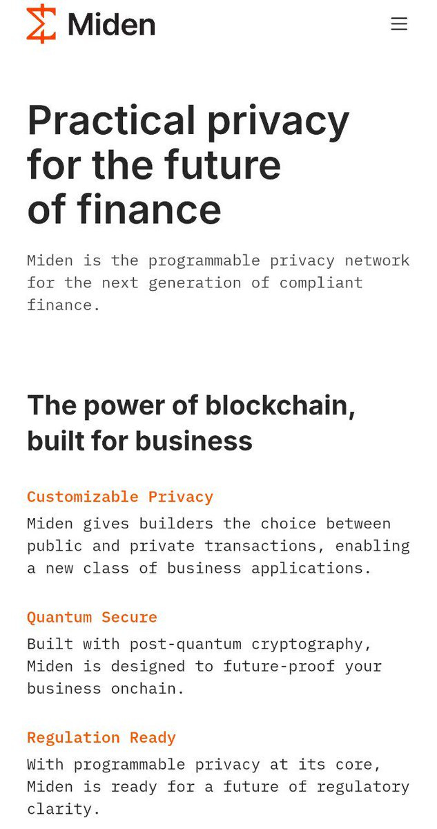 JhonatanRonin0's tweet image. While Zama continues to pave the way, @0xMiden positions itself as the next frontier of privacy.

Before Zama the total transparency of the blockchain was... "in the future".
For institutions and real users to enter the ecosystem we needed privacy.
@zama brought us FHE (Fully…