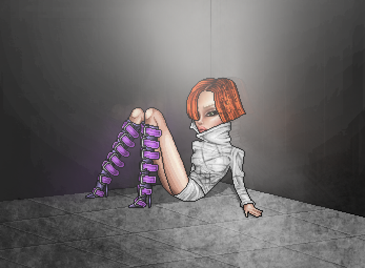 needles on the floor. 愛 ๋ ࣭ ⭑