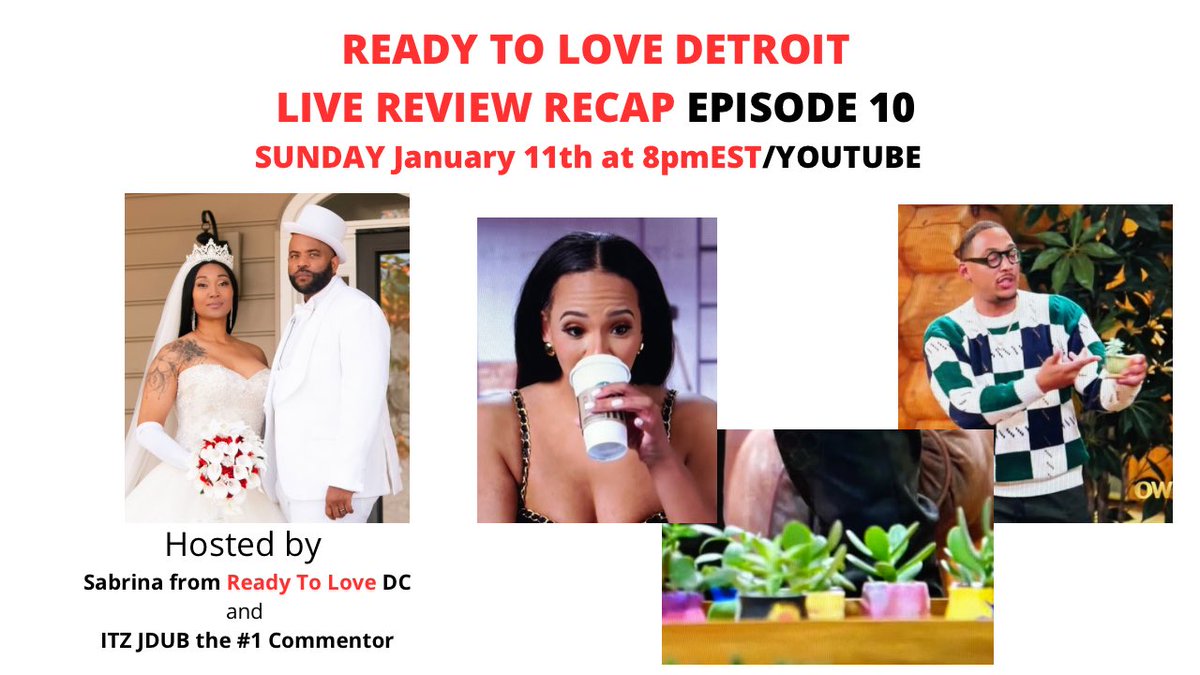 MsSabrinaSeoul's tweet photo. Yup! We are going LIVE TONIGHT at 8pm EST to discuss #readytolove DETROIT EPISODE 10! Click the link to watch and/or join the chat! https://t.co/g3JWLmcAlK https://t.co/4m1TqBzD6j
