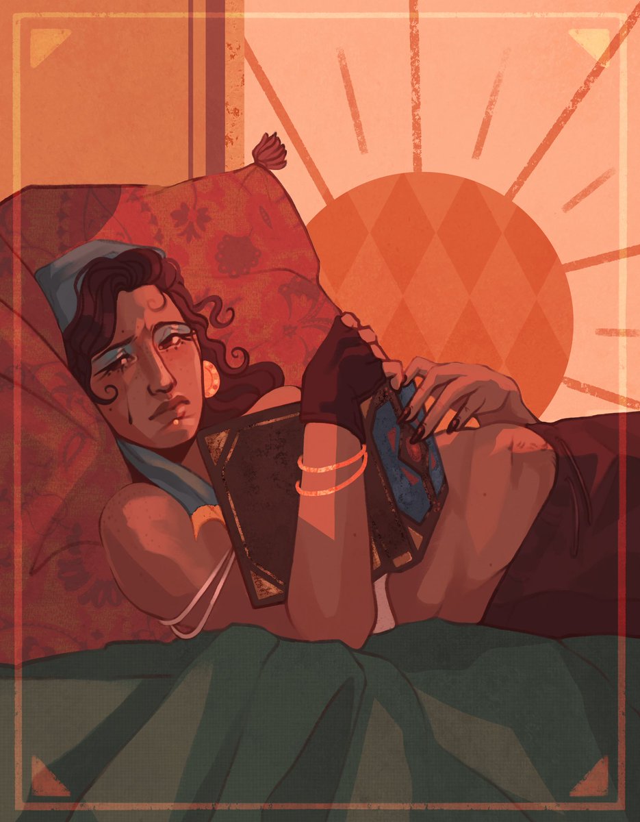 kittyoperas's tweet image. no, i’m not free at all. 

for #isabelaweek day 1 ; “no rest for the wicked “ ☀️

#dragonage