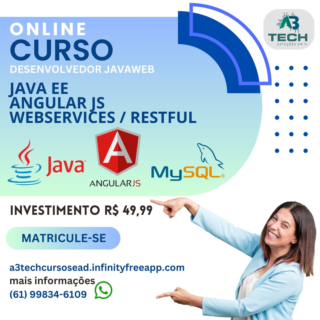 prof_web_df's tweet photo. 👩‍💻 Na A3Tech, você aprende código e conquista oportunidades de verdade! #SucessoProfissional https://t.co/HmX1M7cqkW