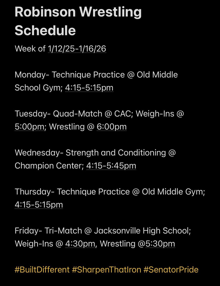 JoeTWrestling's tweet image. Schedule for this week! The grind continues…