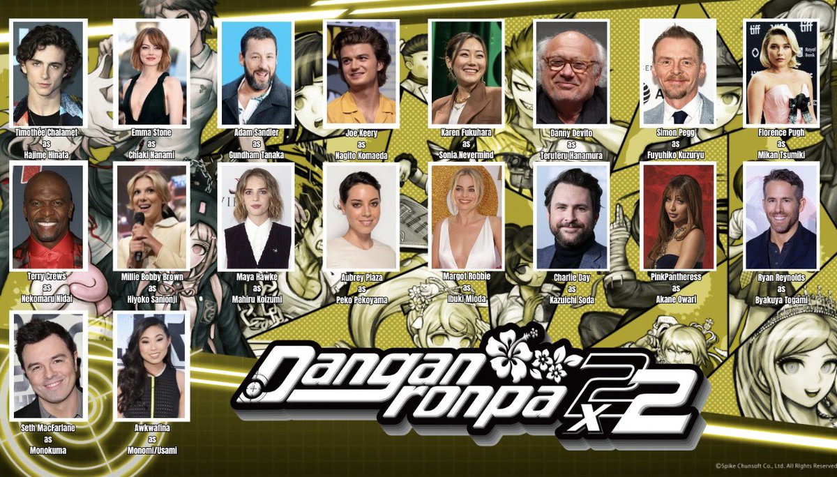 aRandom_acc_'s tweet image. One of these movies will be the upcoming ‘DANGANRONPA 2x2’ Movie. Where he will be playing the character Gundham Tanaka.

In theaters this summer.