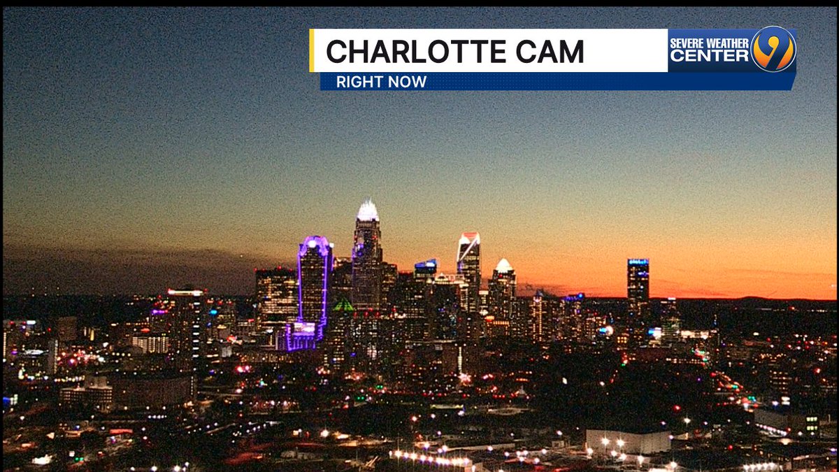 Check out the gorgeous sunset over the Queen City! Winds are calming down this evening but the cold air is also moving in. This week is actually going to feel like January outside!