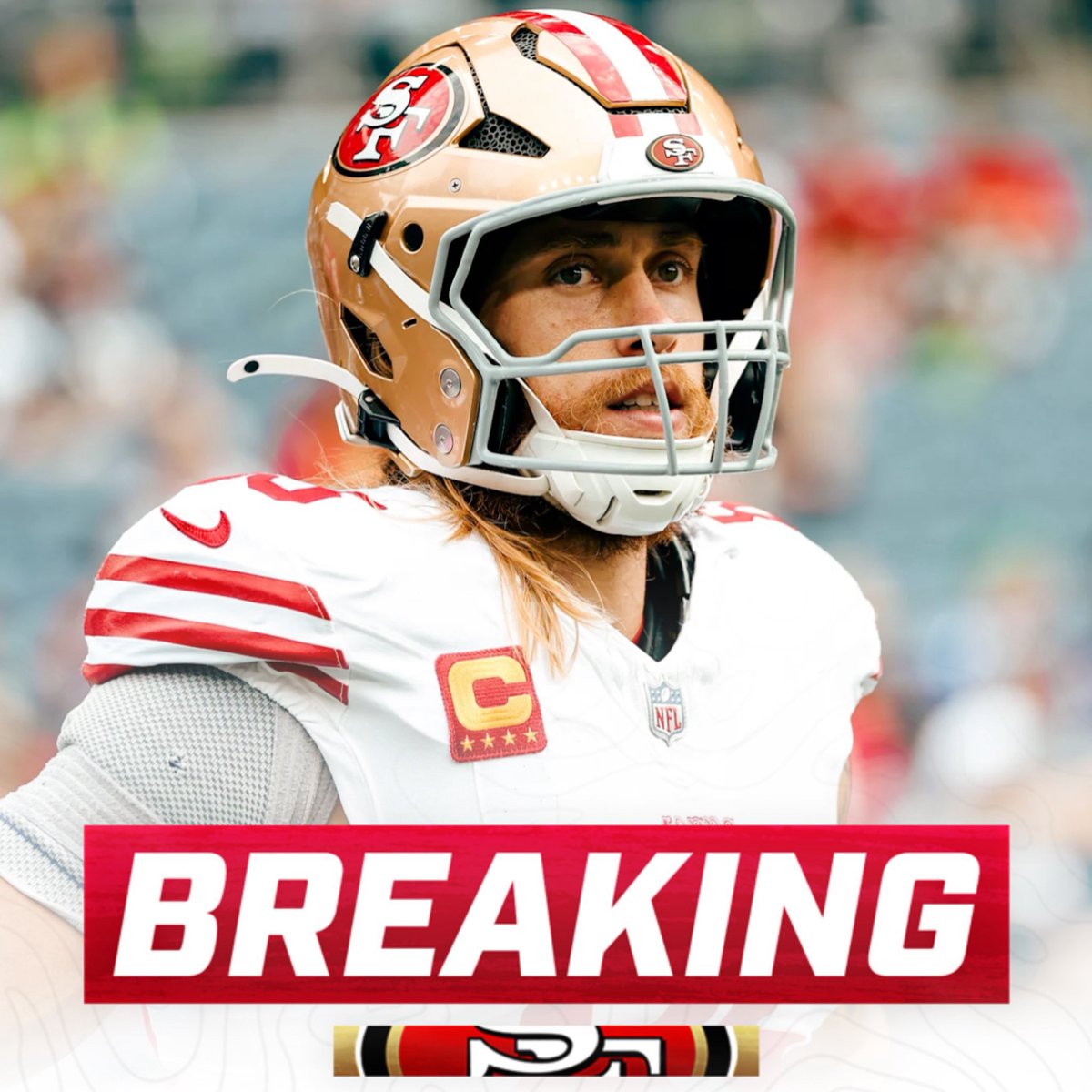 OurSf49ers's tweet photo. #49ers TE George Kittle officially tore his Achilles, per @DMRussini https://t.co/SJFTuNTp2K