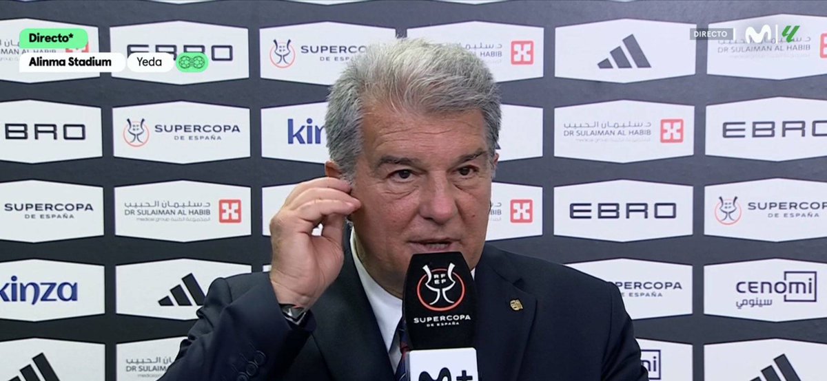 🚨🎙️| Joan Laporta: “I wanted this so much... I was so HORNY for this.” 😂