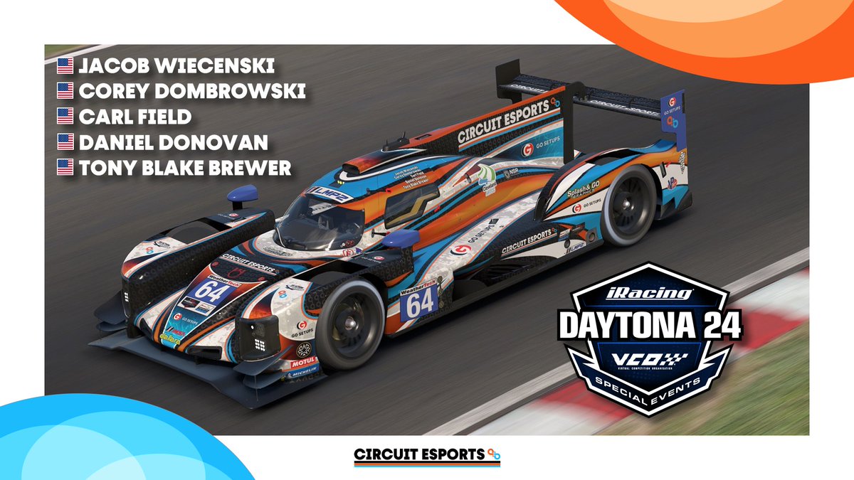 CircuitESC's tweet image. We will be competing in the @iRacing #Daytona24 with a team led by our very own @TLS_Phoenix!