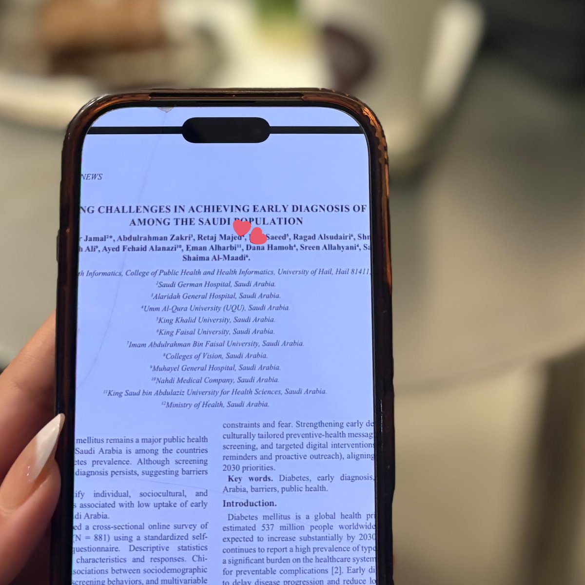 قدر الله وتقهويت مقابل إنجازي ونشر اول بحث لي❤️❤️❤️
اسأل الله ان تكون فاتحة خير لإنجازات قادمة يارب