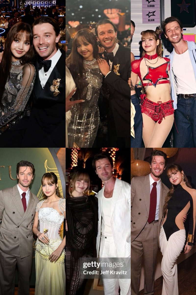 idatelalisa's tweet image. LISA and Patrick Schwarzenegger 🫶🏼