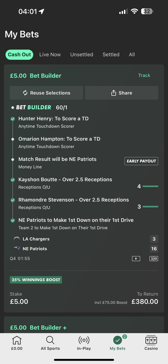 Cameron28652160's tweet photo. @bet365 are you going the void the omarion Hampton line like you did the George kittle one ? https://t.co/DiUMvKWnAR