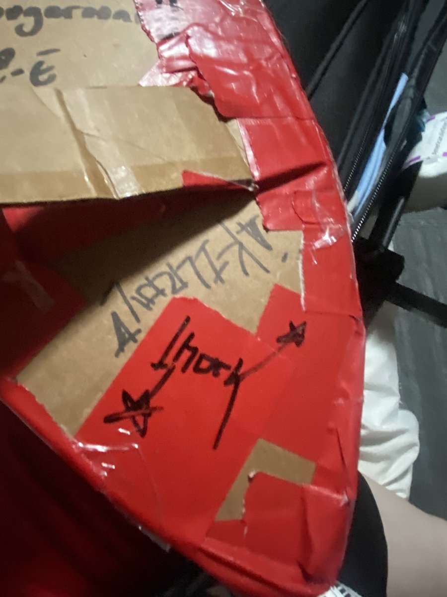 buginium's tweet photo. hi guys iiii got my shield signed by the protomen. check this out .  its the coolest thing ever . i will still likely neglect to use this site but look at this https://t.co/nOTz86kvcK