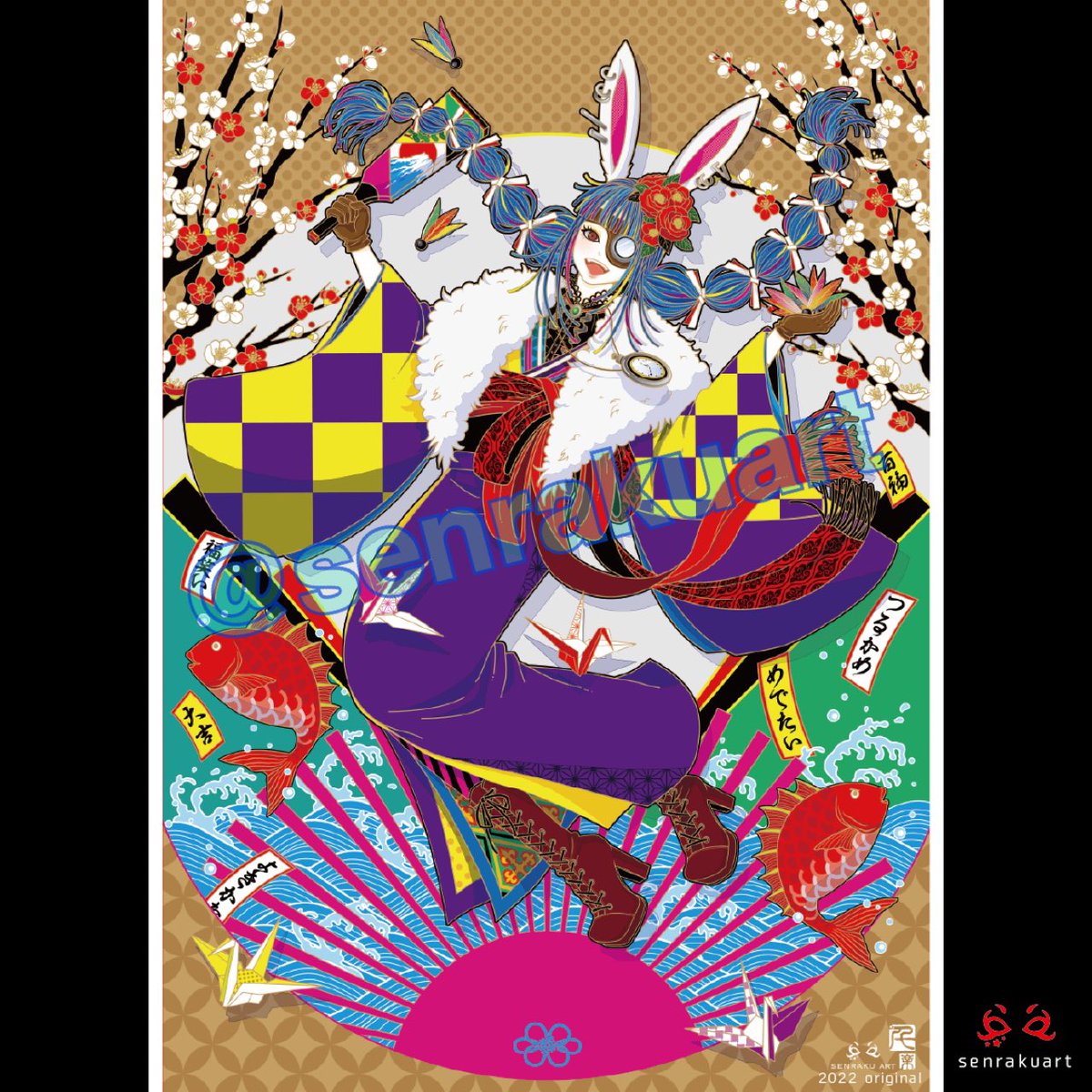 senrakuart's tweet image. 2026.01.12
成人の皆さまおめでとうございます‼︎㊗️✨

2022年制作『ハレの日』
#senrakuart
#創作イラスト