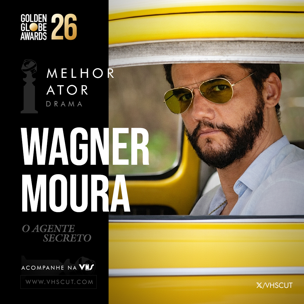 vhscut's tweet image. 🏆 Vencedores do #GoldenGlobes

Melhor Ator (Drama)
• Wagner Moura – O Agente Secreto 🇧🇷
