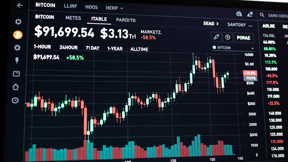 비트코인 지금 91.7k 지켜내는 중🔥 90.2~90.8k 깨지면 단기 더 내려갈 수 있는데 여기서 버티면 다시 95k~100k 도전  가능성↑ 여러분 생각은? 지금 롱? 숏? 아니면 관망? 👀 #비트코인 #BTC #코인