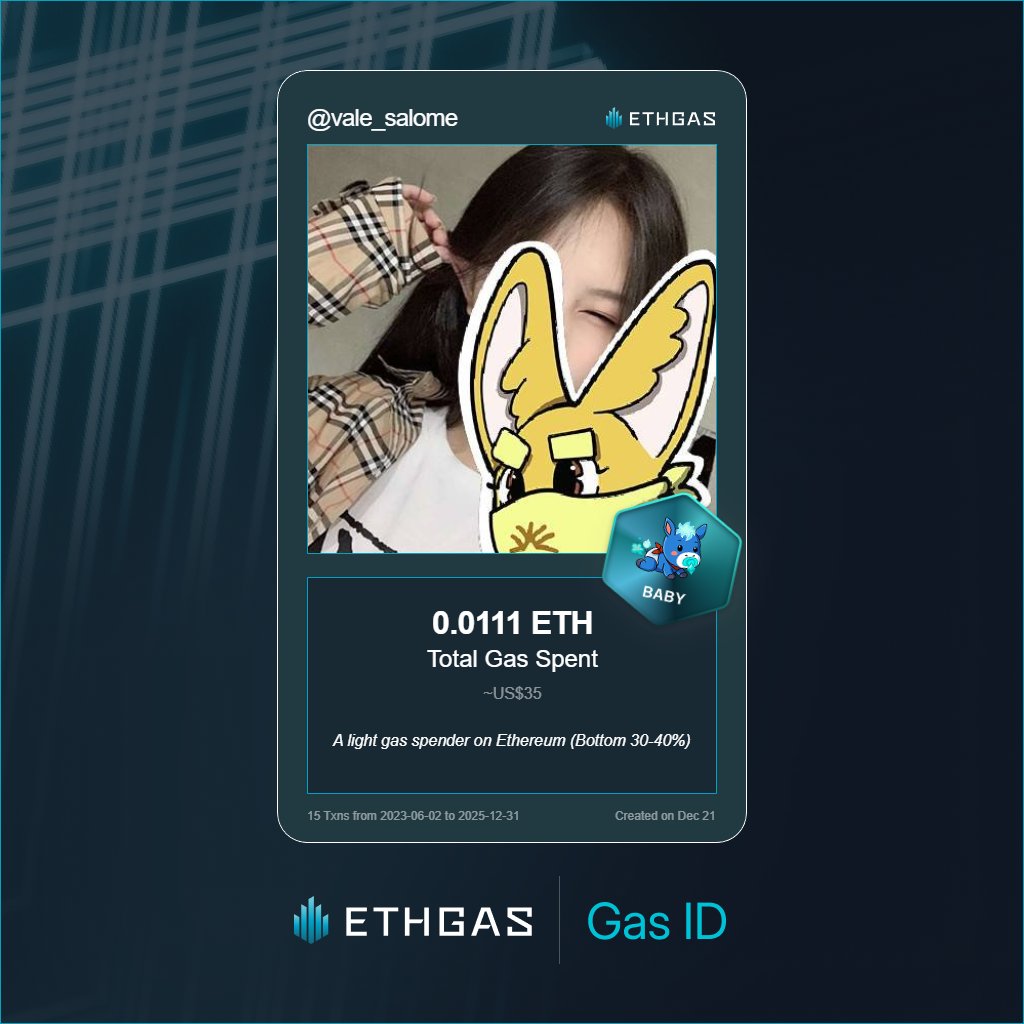 Valentina Salome | ETHGas ⛽ tweet media