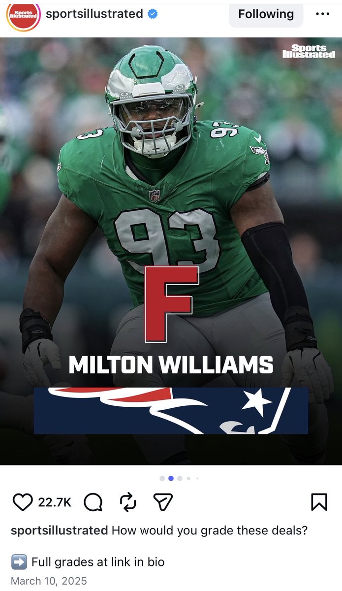 Milton Williams with 2 sacks in a playoff win #Patriots <a href="/OldTakesExposed/">Freezing Cold Takes</a>