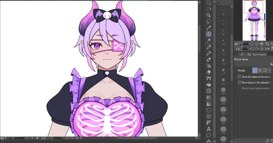 Making my live 2d model. WIP