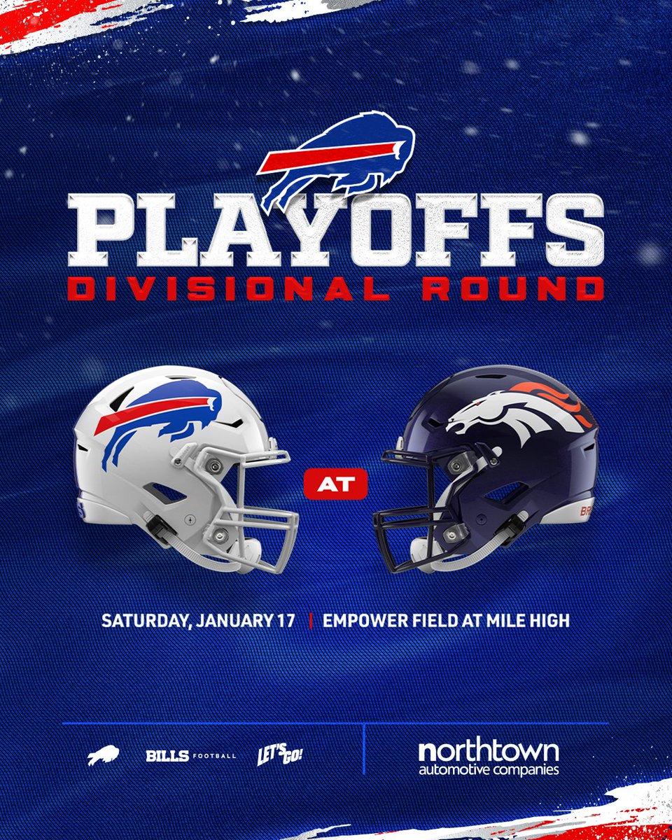 BuffaloBills's tweet image. Headed to Denver. 😤

@NorthtownAuto | #BillsMafia