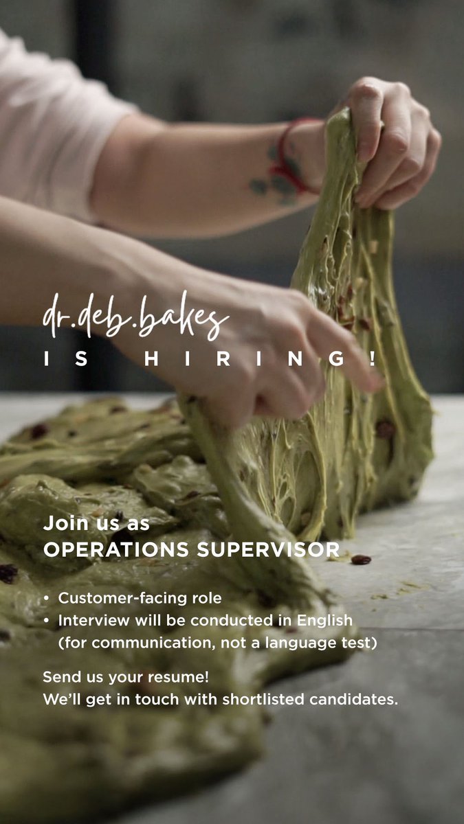 Silakan langsung kirim resume melalui DM ke Instagram <a href="/dr/">Dan Rowden</a>.deb.bakes ya 🥳

#JobVacancy #Jakarta