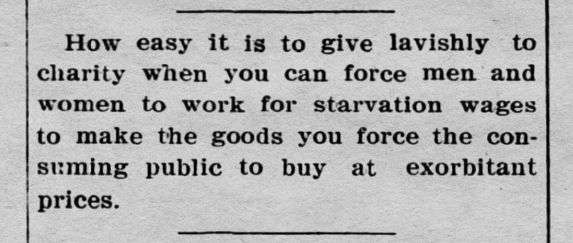yesterdaysprint's tweet image. The Wageworker, Lincoln, Nebraska, September 13, 1907
