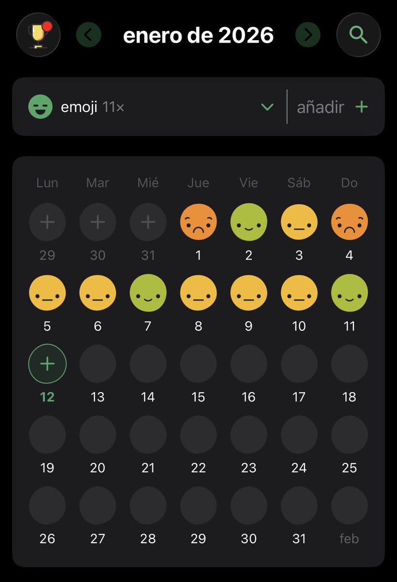 cataIrc's tweet image. me bajé una app q pones tu estado de ánimo cada día y es tremendo ver como mi vida es una mierda
