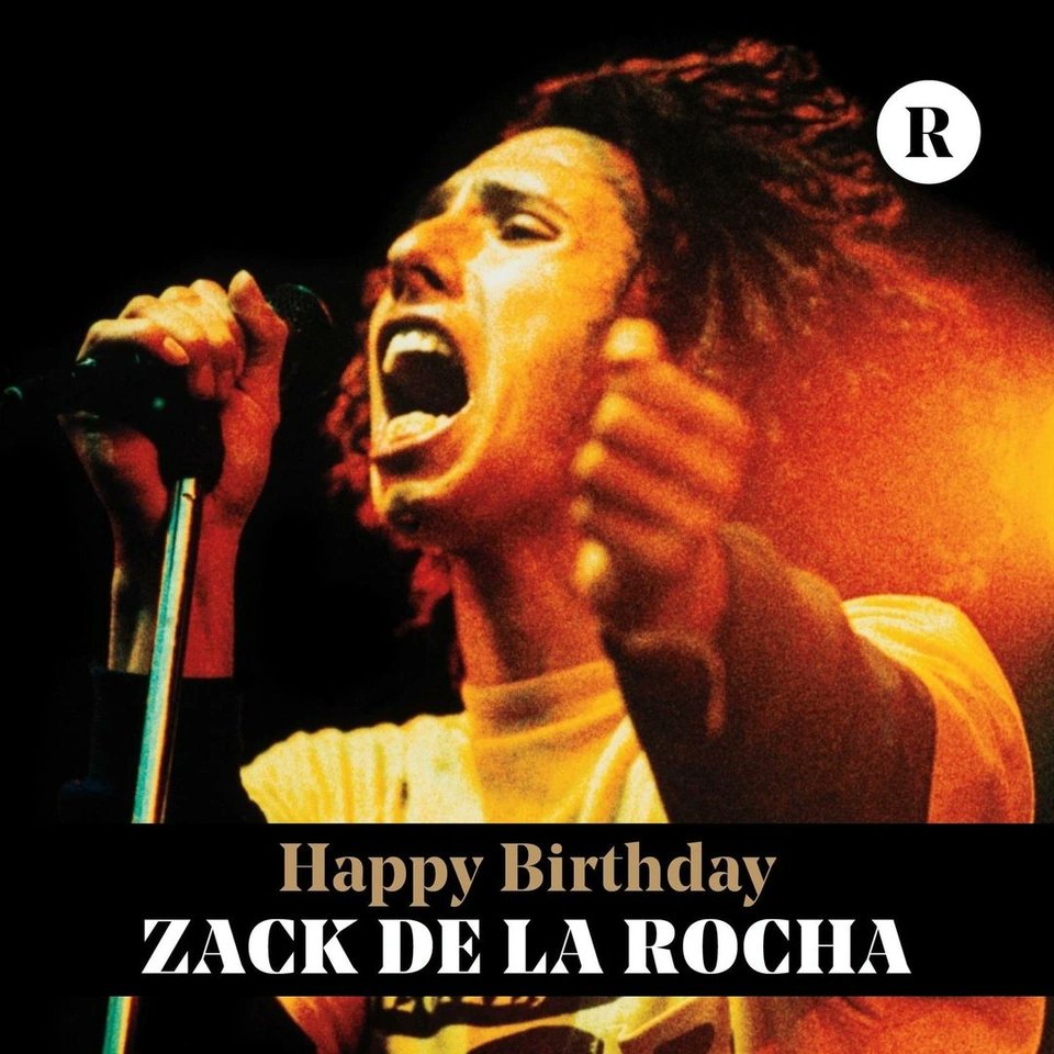 Revolvermag's tweet photo. ✊🏽 Happy birthday, Zack de la Rocha of Rage Against the Machine. https://t.co/WKH8REUt6L