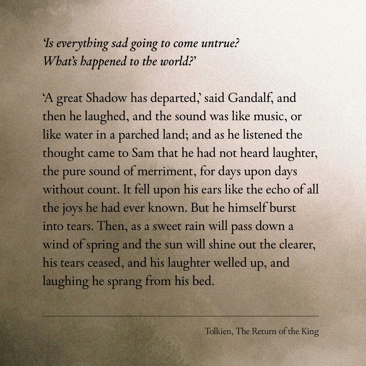 TolkienWonder's tweet image. This passage is BEAUTIFUL.
Read it slow a few times.