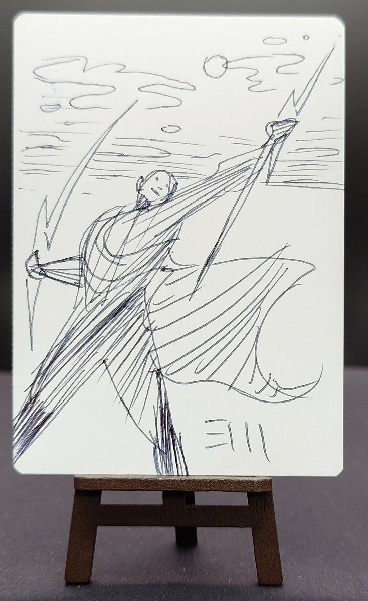 P*W様 MTG 稲妻　アーティストプルーフ　スケッチ P*W様 MTG 稲妻 アーティストプルーフ スケッチ 稲妻 (Lightning Bolt