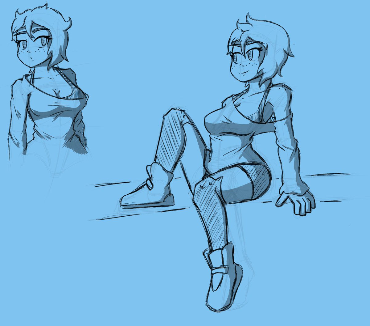 Primer Sketch del año, empezamos con Emily, este año prometo estar activo y mejorar como artista.... 🌟✨