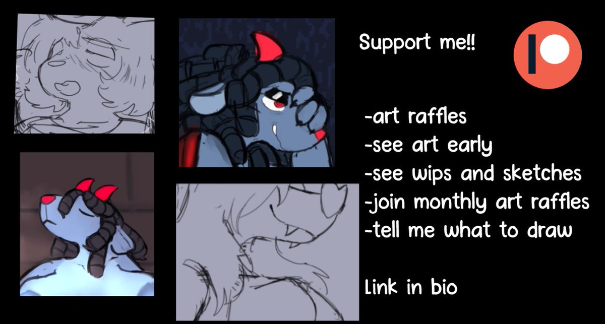 Please support me if you can! it'll help me keep drawing full time