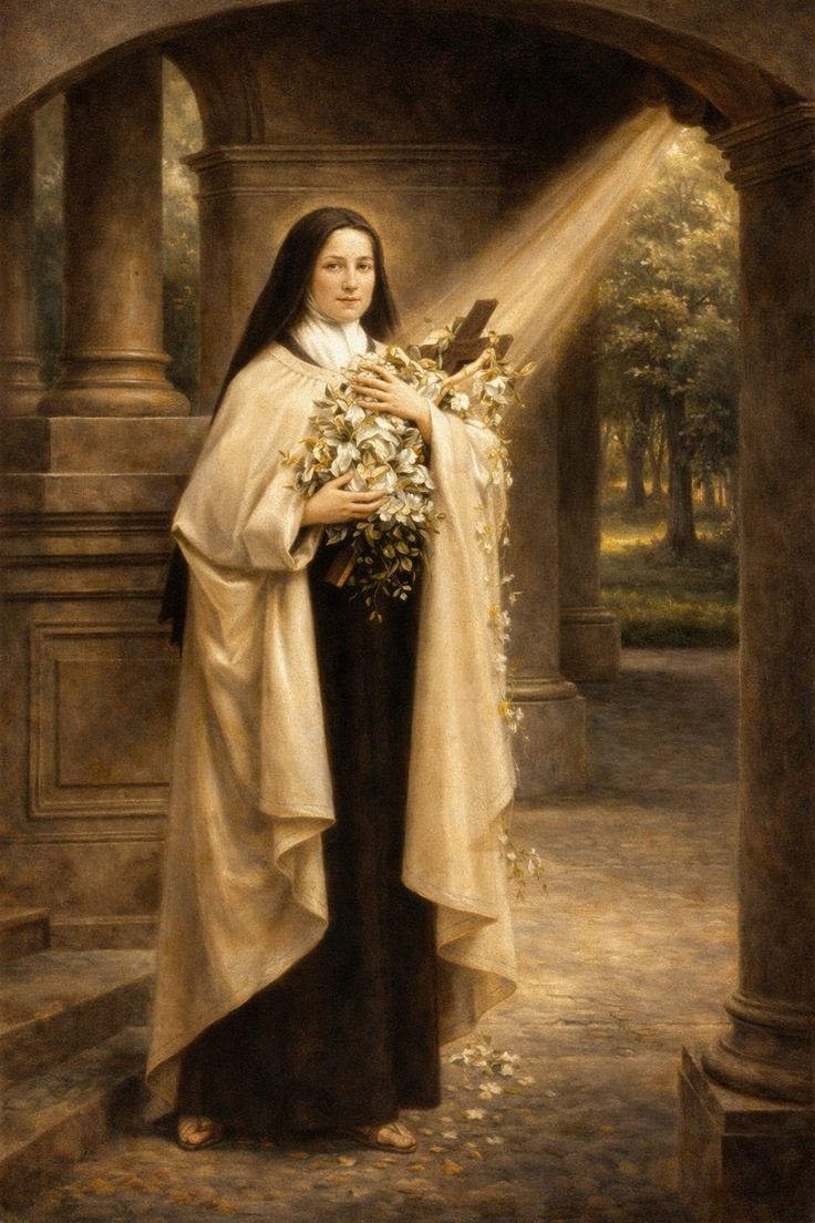 Mothermary0012's tweet image. “Love alone have I ever given to the good God; with love He will repay me.”

Saint Therese of Lisieux