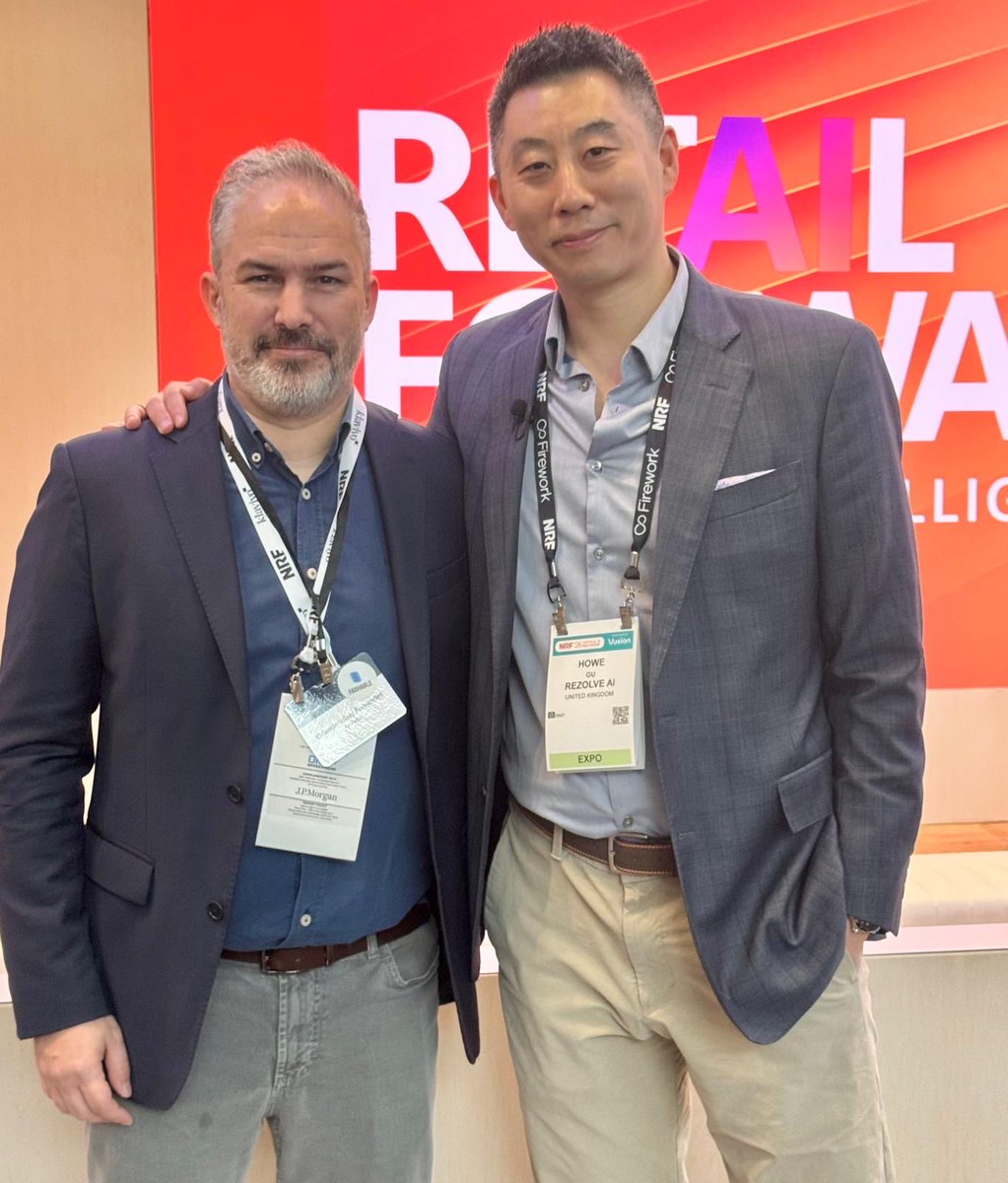 Great energy at #NRF2026! Thanks to everyone who joined our <a href="/Fashable_AI/">Fashable</a> + <a href="/RezolveAi/">Rezolve Ai</a> + <a href="/Microsoft/">Microsoft</a> session — and a special shout‑out to Howe Gu for being an amazing co‑presenter.
Missed the demo? DM me.
#NRF2026 #AI #Retail #Innovation