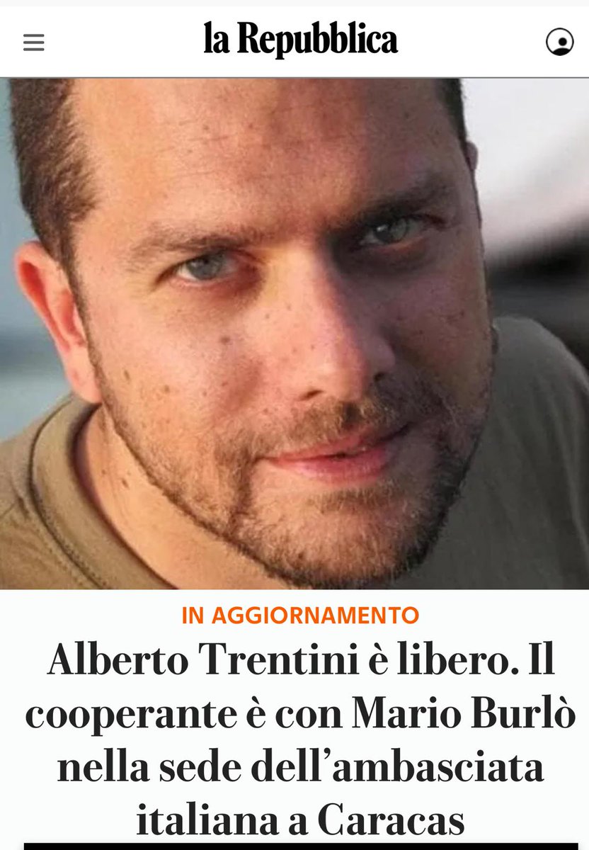 maurobiani's tweet image. #AlbertoTrentini è #libero
Scusate l'orario, ma era l'ora.
Che gioia.