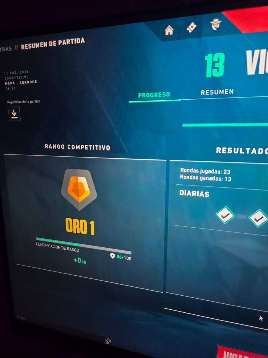 En mi vida pense tocar oro en el Valo pero hoy rompi esa maldición  🔥