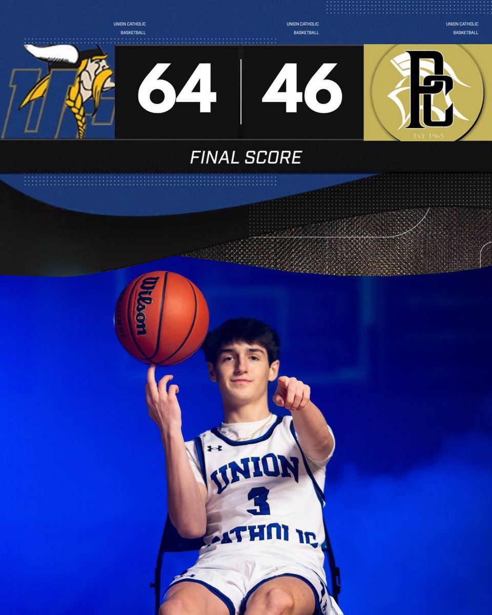 UCVikings_Bball's tweet photo. Final: Last night the Vikings defeated Paramus Catholic in the Iverson Classic 64-46. @TrevorWhitaker_ led all scorers with 25 points. @malikmoore_14 followed up with 22 points. @AndrewIduh0 had 11 points. The Vikings will host rival Linden at home Thursday night at 7pm. https://t.co/9EgXKGPEJc