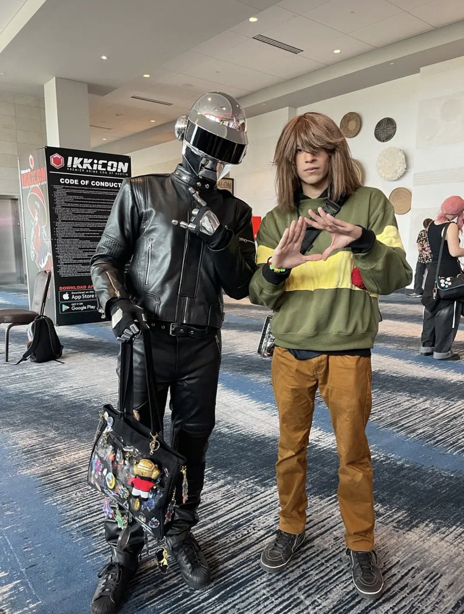 rowhanyt's tweet photo. my Daft Punk TB3 / Thomas cosplay at Ikkicon 2026! Kris Deltarune (@DGhost64611) 📸 (@fatfrogcosplay) https://t.co/izk9psL4K4
