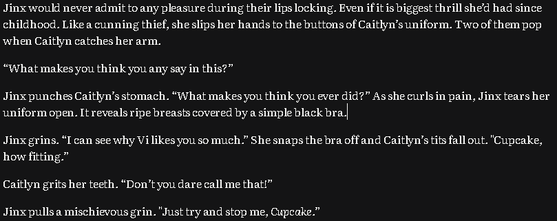 CaitViGundam's tweet photo. Dug up an old fic I wrote on my phone for @LawbombWeek Day 6: Weapons (just for shooting). This is my first dip into more toxic/taboo dynamics, so its not as extreme this time around. Though now I'm a lot more interested in how far I can go. https://t.co/v8fGbwhkNS mind the tags! https://t.co/hcCU1wKF5D