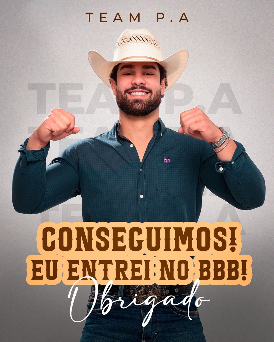 paulooaugustocm's tweet image. Coração cheio de GRATIDÃO 💛
Paulo Augusto entrou no BBB graças a uma torcida incansável! Cada voto, story e mensagem fez esse sonho acontecer. Esse passo é NOSSO. Obrigado a todos que acreditaram! 🙏
#TeamPA #BBB