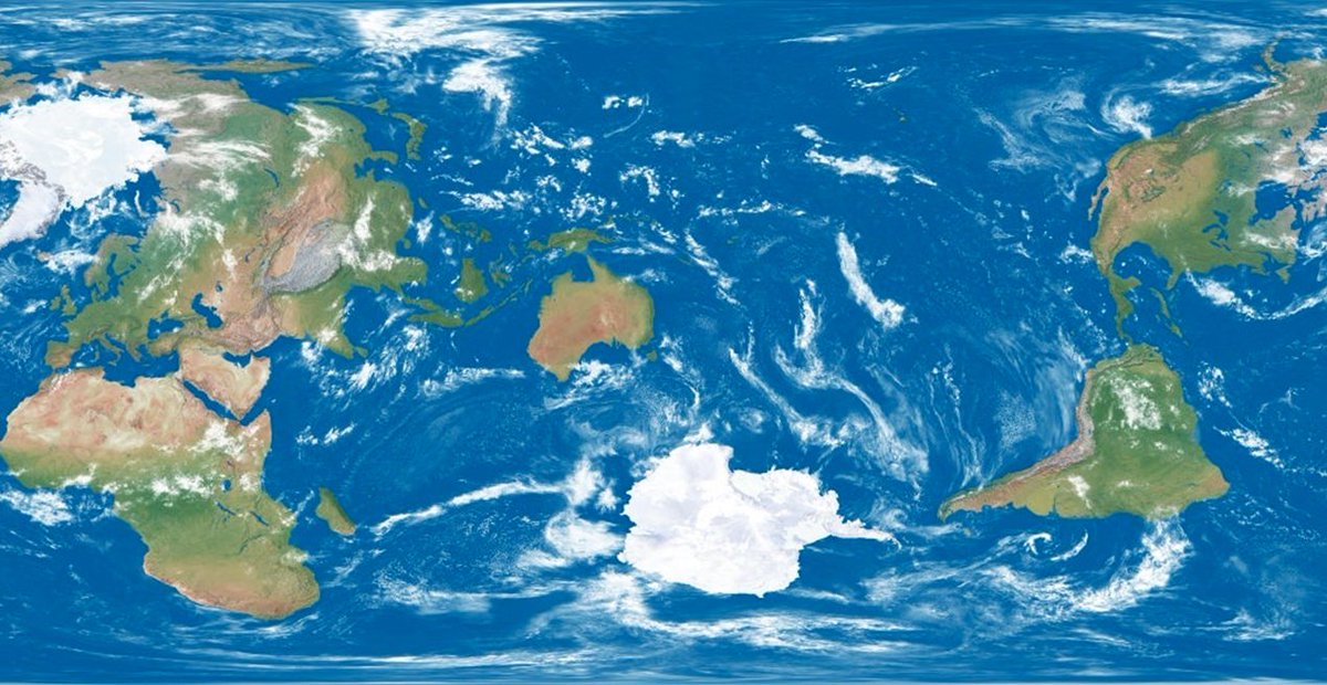 The Earth, centred around New Zealand
