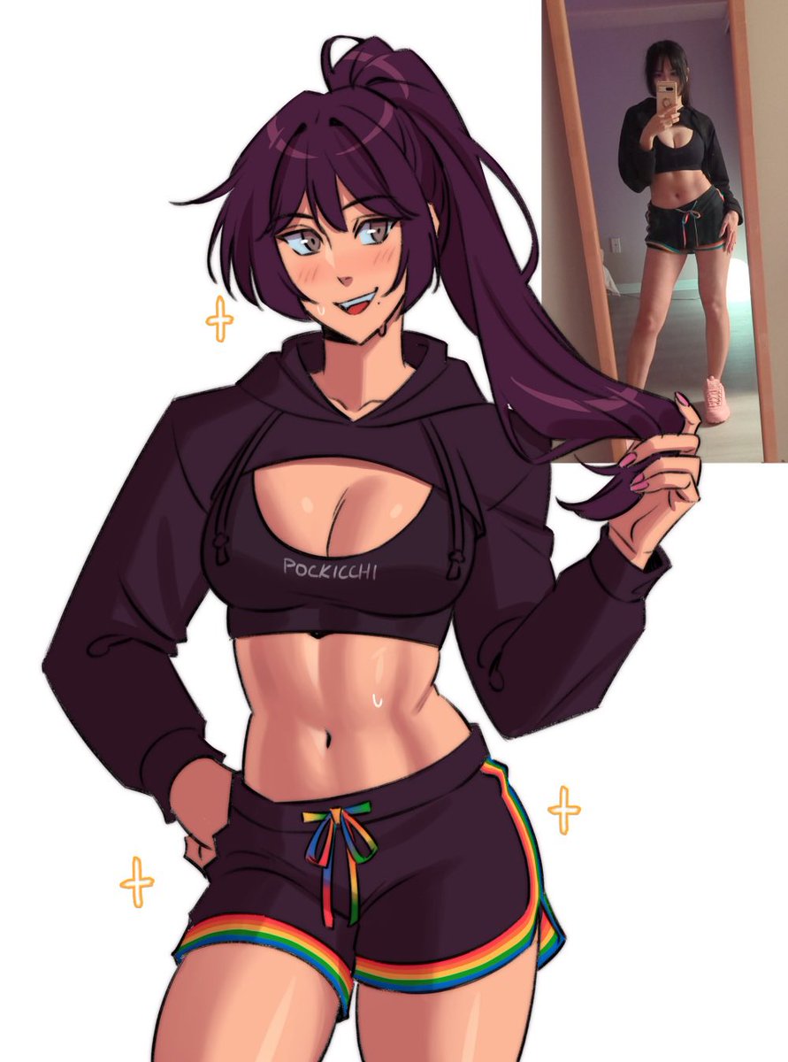 「all the workout doodles ive drawn of me 」|diana🩷のイラスト